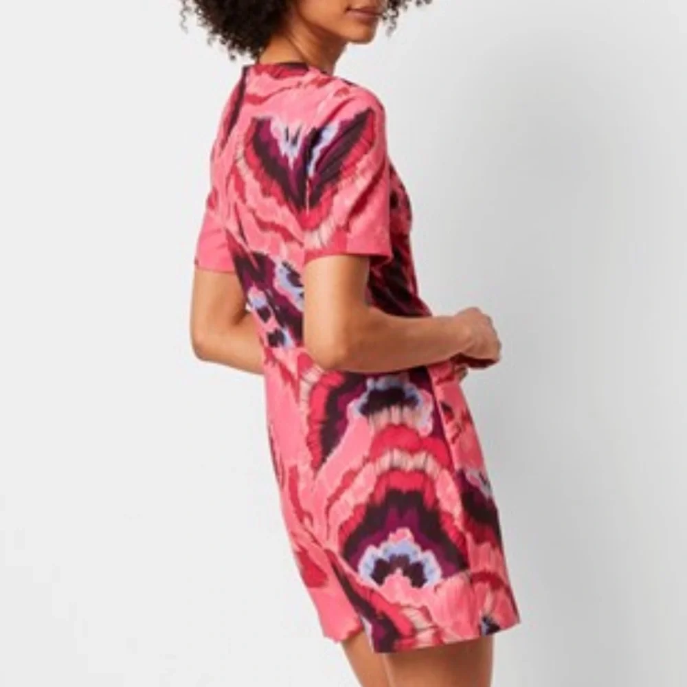 French Connection Raspberry Multi Printed Dress - Picture 4 of 5